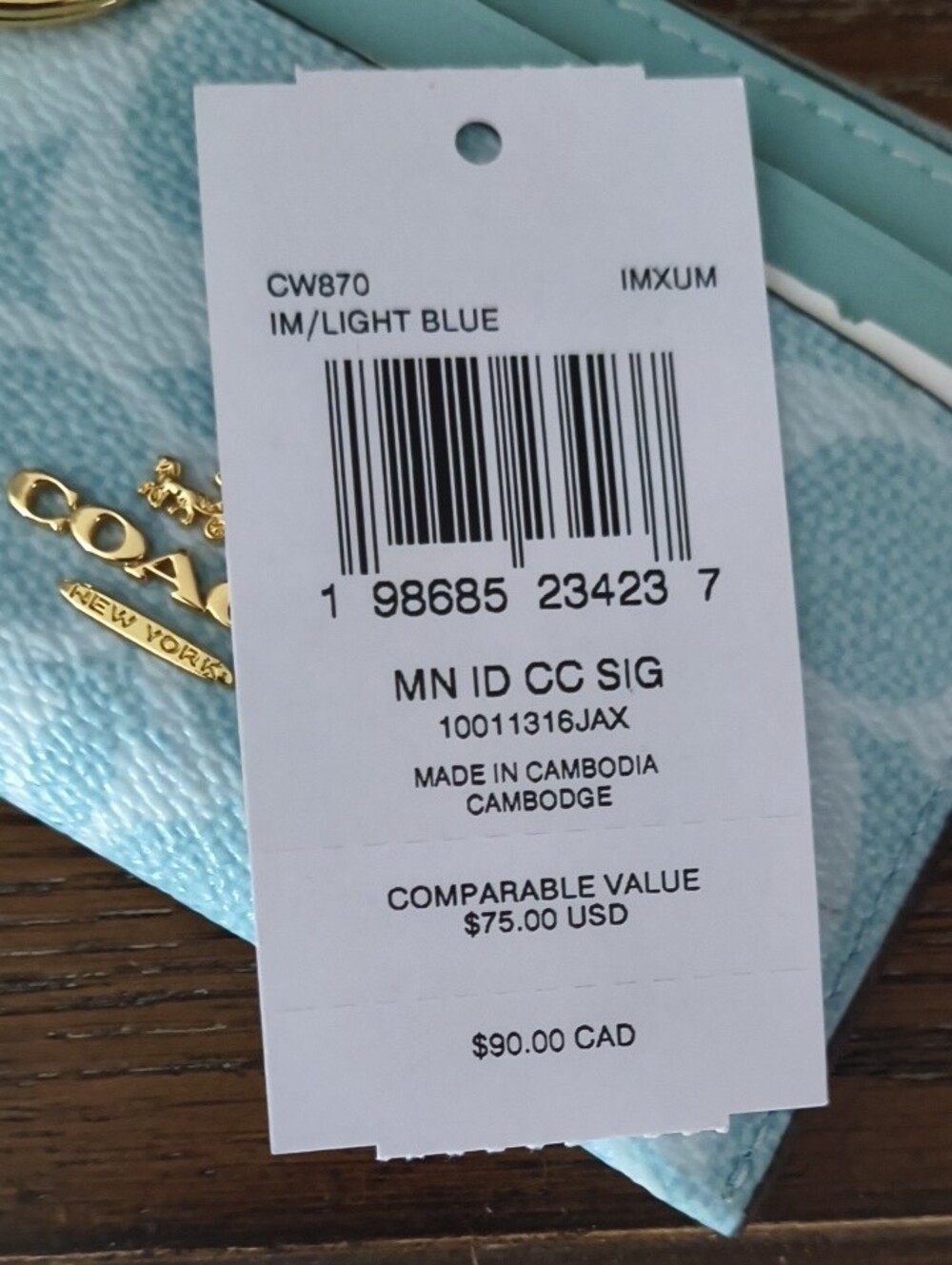 Coach Keychain Wallet - Picture 3 of 4
